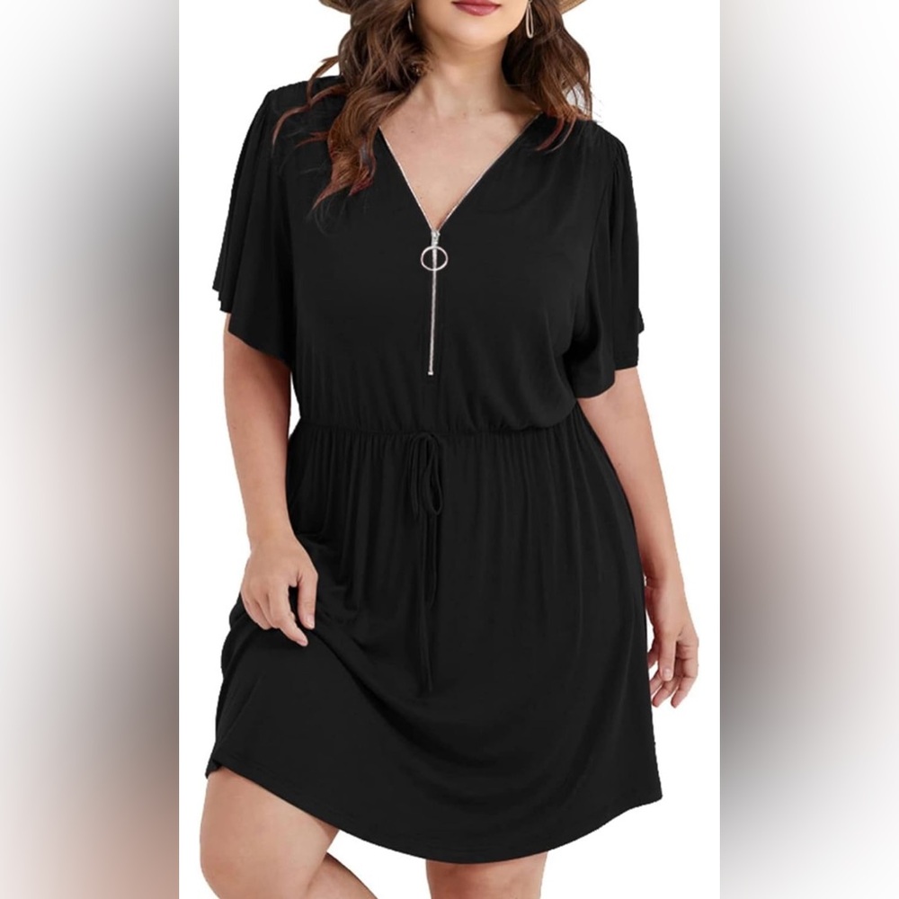 NWT black plus size dress size 2XL
